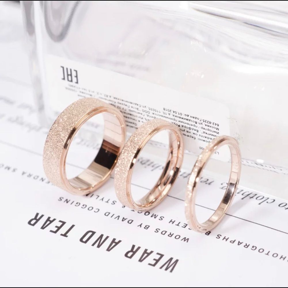 Rose Gold Plated Stackable Ring - Picture 5 of 8